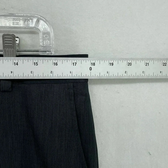 Kenneth Cole Reaction Dress Pants Men Sz 36Wx30L Dark Gray Slacks Textured Stria - Picture 3 of 12